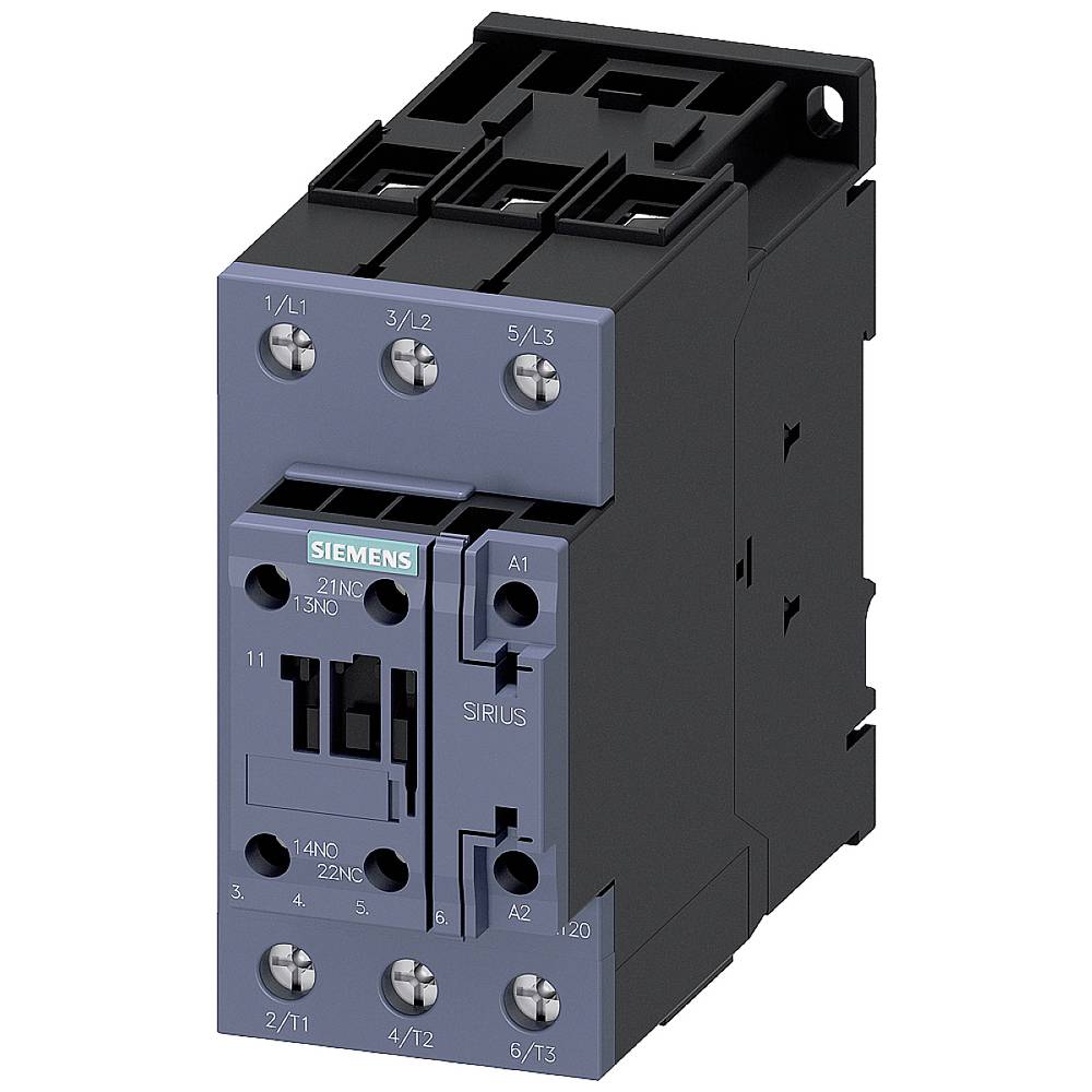 Siemens 3RT2036-1AP00 stykač 3 spínací kontakty 22 kW 230 V/AC 50 A s pomocným kontaktem 1 ks