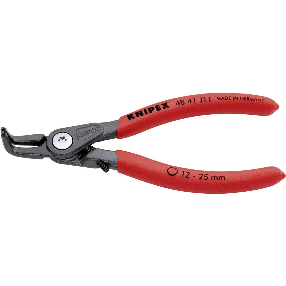 Knipex 48 41 J11 kleště na pojistné kroužky Vhodné pro (kleště na pojistné kroužky) vnitřní kroužky 12-25 mm Tvar hrotu