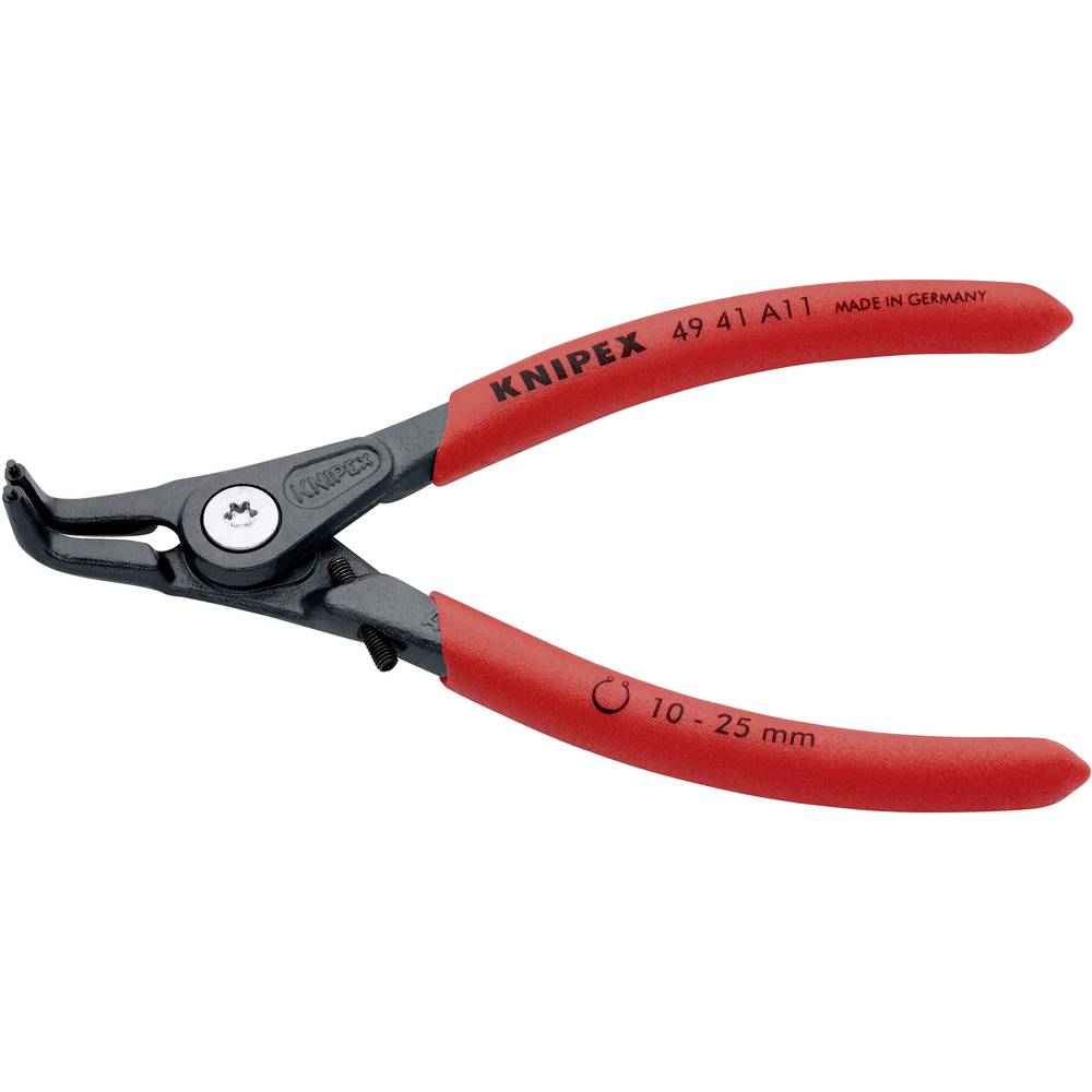 Knipex 49 41 A11 kleště na pojistné kroužky Vhodné pro (kleště na pojistné kroužky) vnější kroužky 10-25 mm Tvar hrotu z