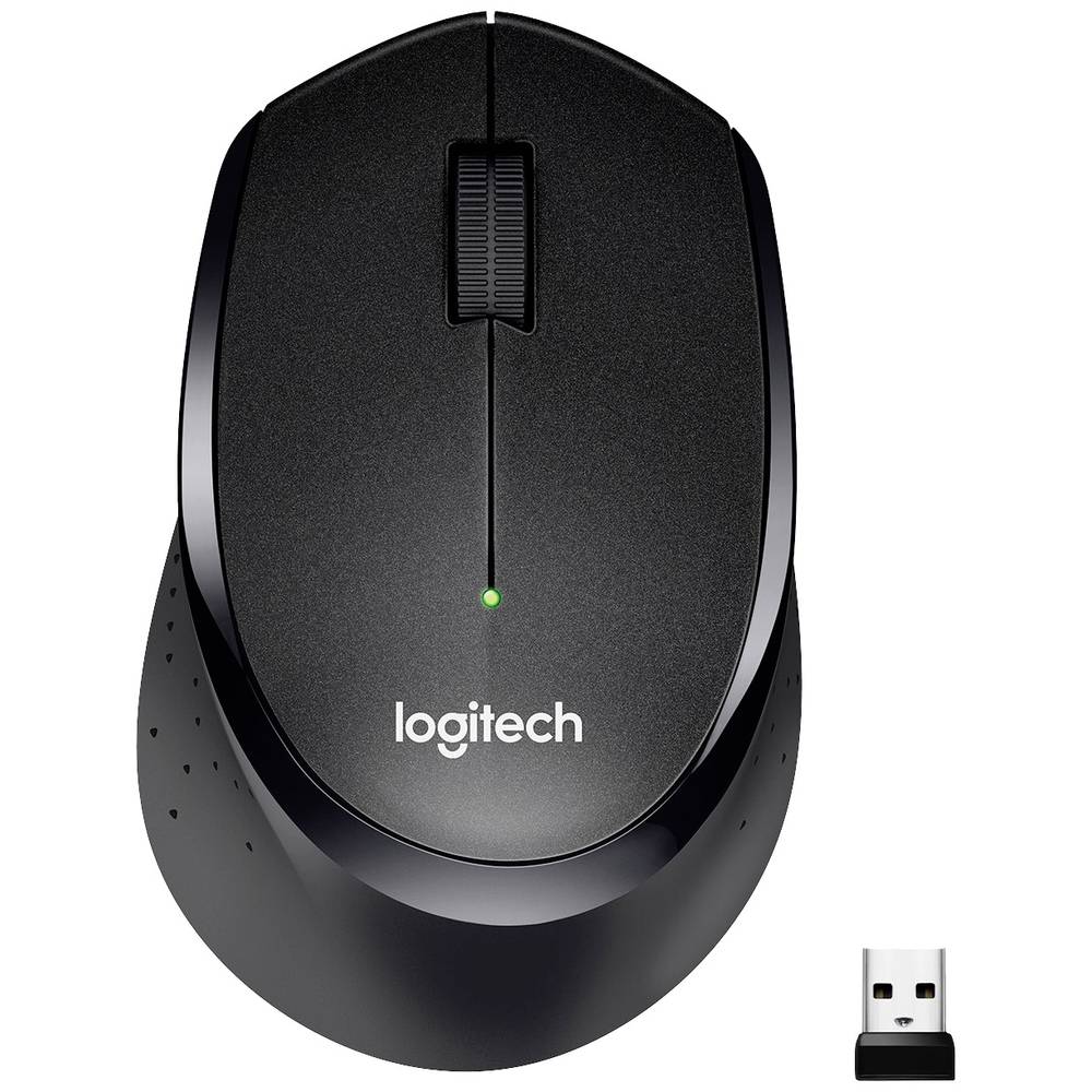 Logitech M330 Silent Plus drátová myš bezdrátový optická černá 3 tlačítko 1000 dpi