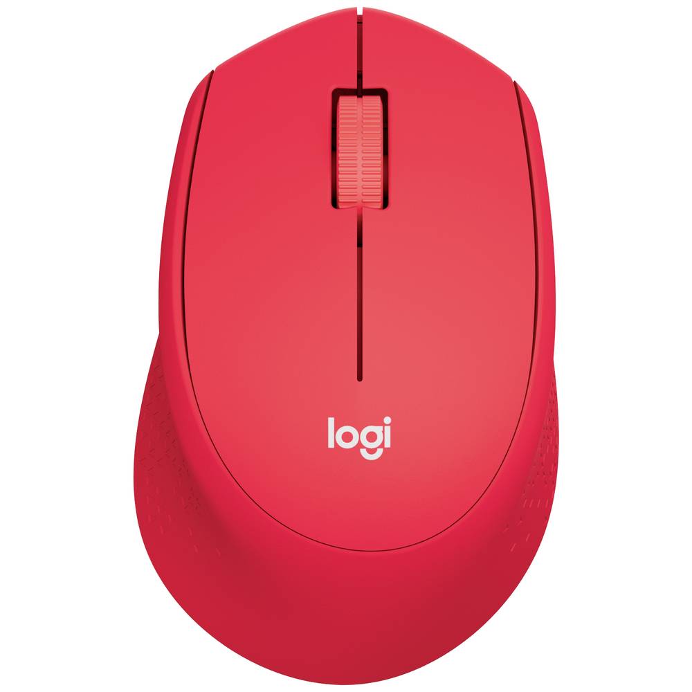Logitech M330 Silent Plus drátová myš bezdrátový optická červená 3 tlačítko 1000 dpi