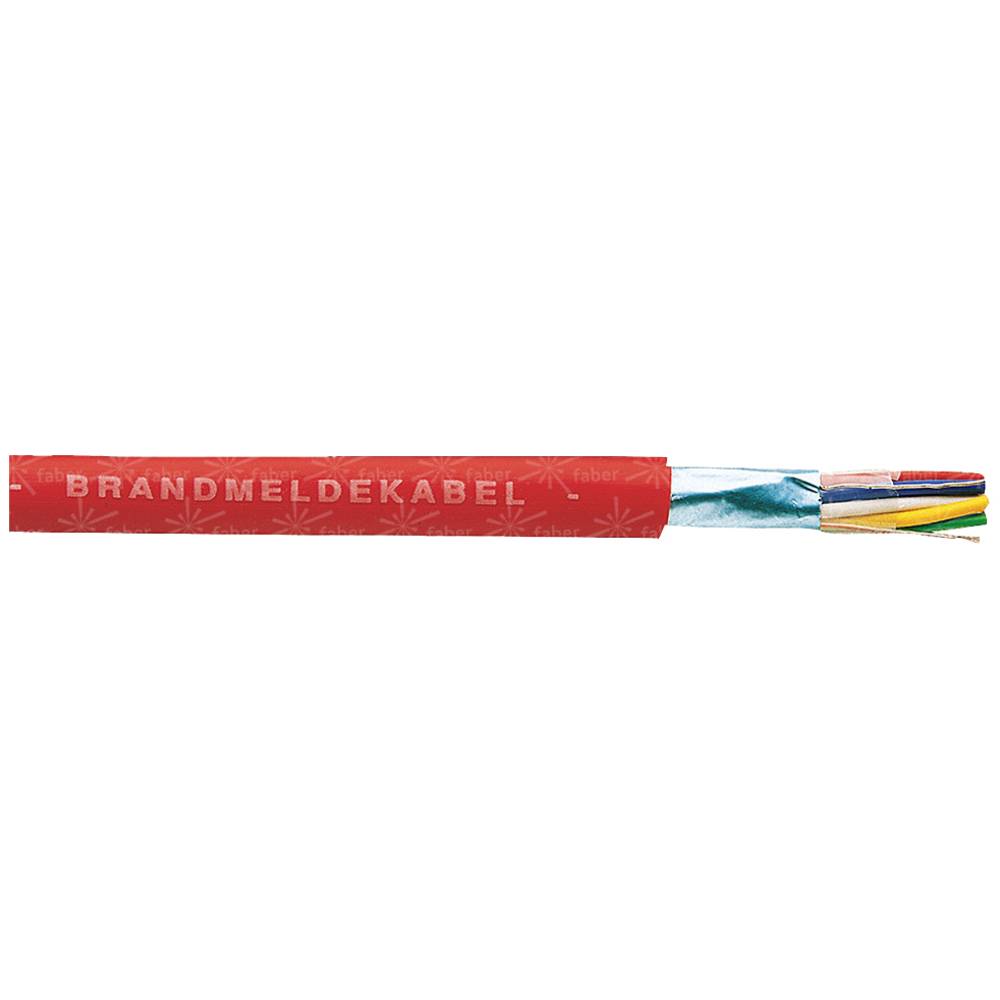 Faber Kabel 100059 kabel pro požární hlásiče J-Y(ST)Y 10 x 2 x 0.8 mm červená metrové zboží