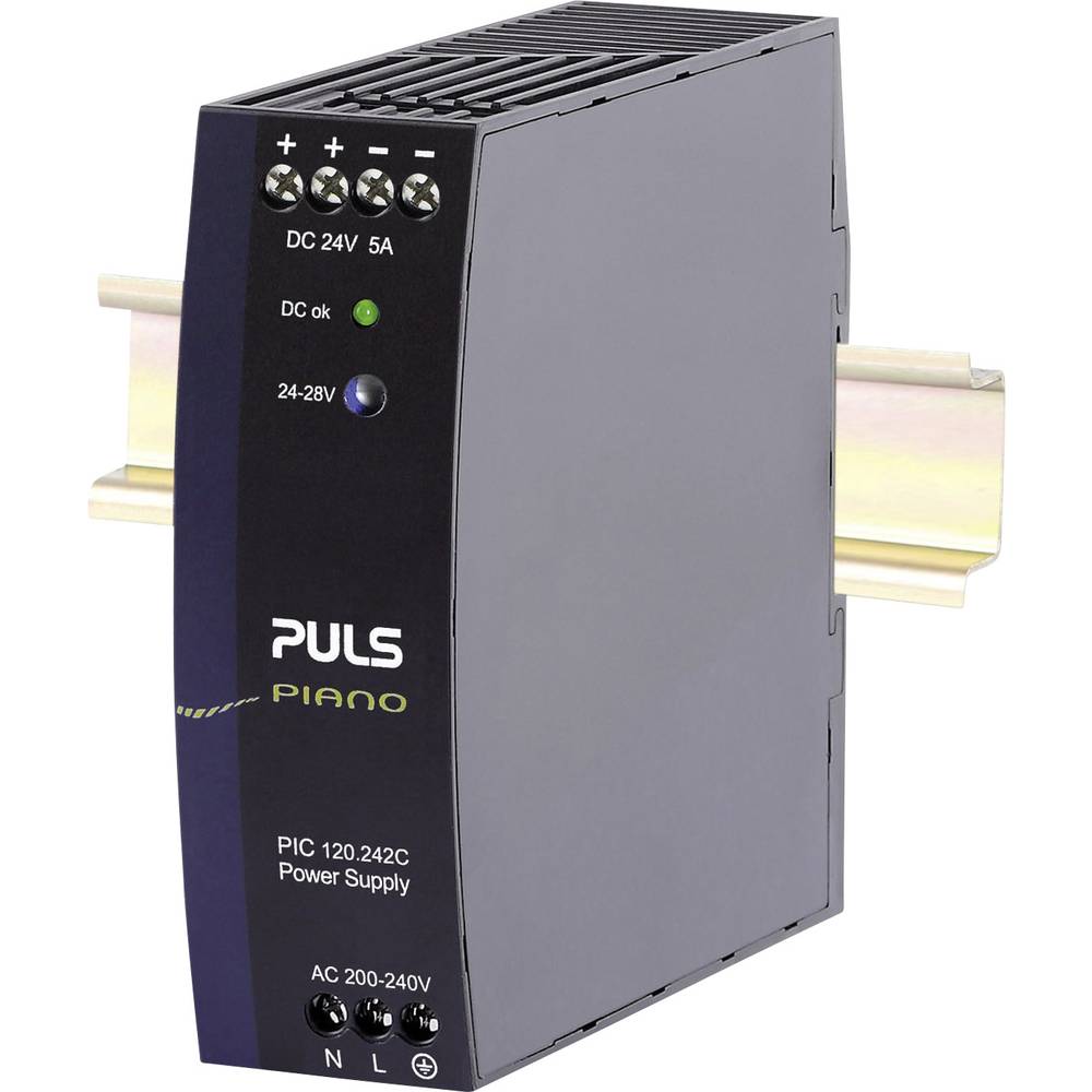 PULS Piano síťový zdroj na DIN lištu, 24 V/DC, 5 A, 120 W