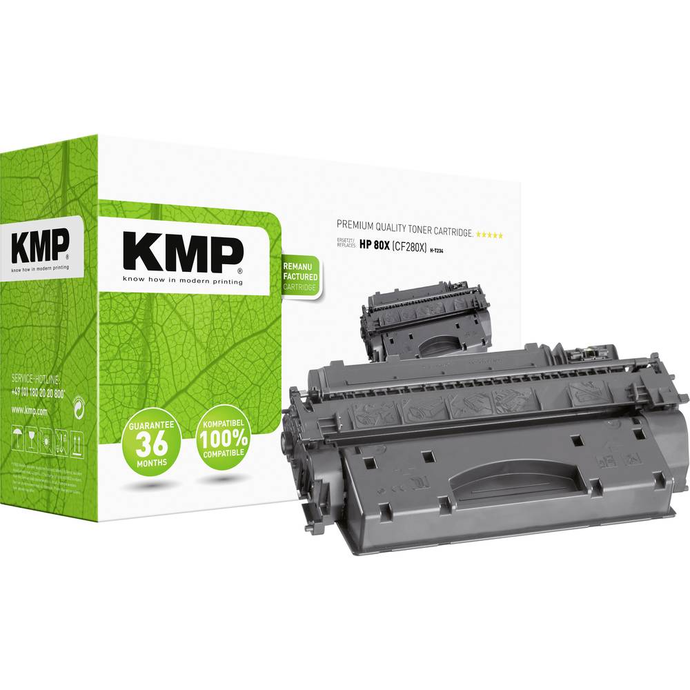 KMP Toner náhradní HP 80X, CF280X kompatibilní černá 7300 Seiten H-T234 1235,8300