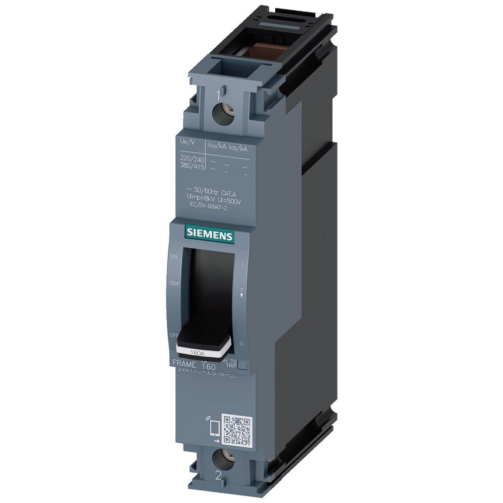 Siemens 3VA1180-3ED16-0AA0 výkonový vypínač 1 ks Rozsah nastavení (proud): 80 - 80 A Spínací napětí (max.): 415 V/AC (š
