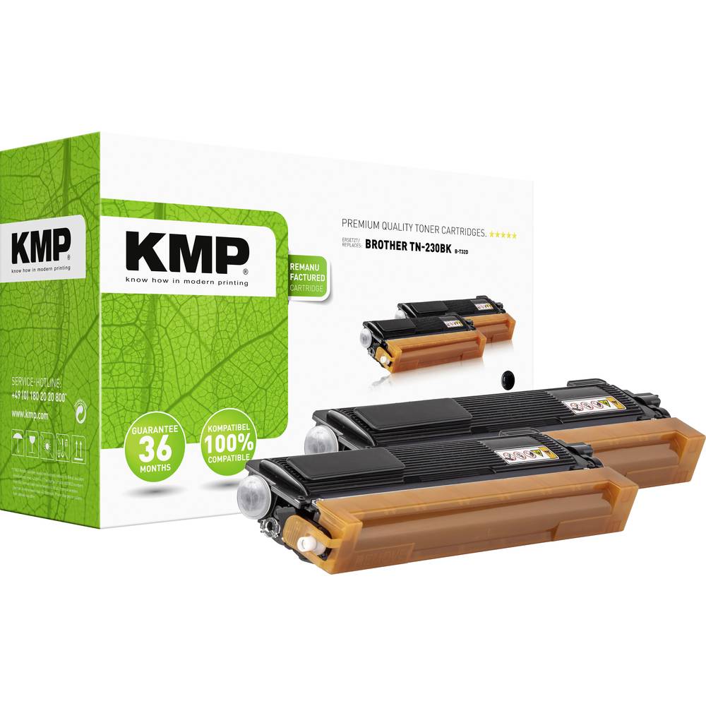 KMP sada 2 ks. toneru náhradní Brother TN-230BK, TN230BK kompatibilní černá 4400 Seiten B-T32D