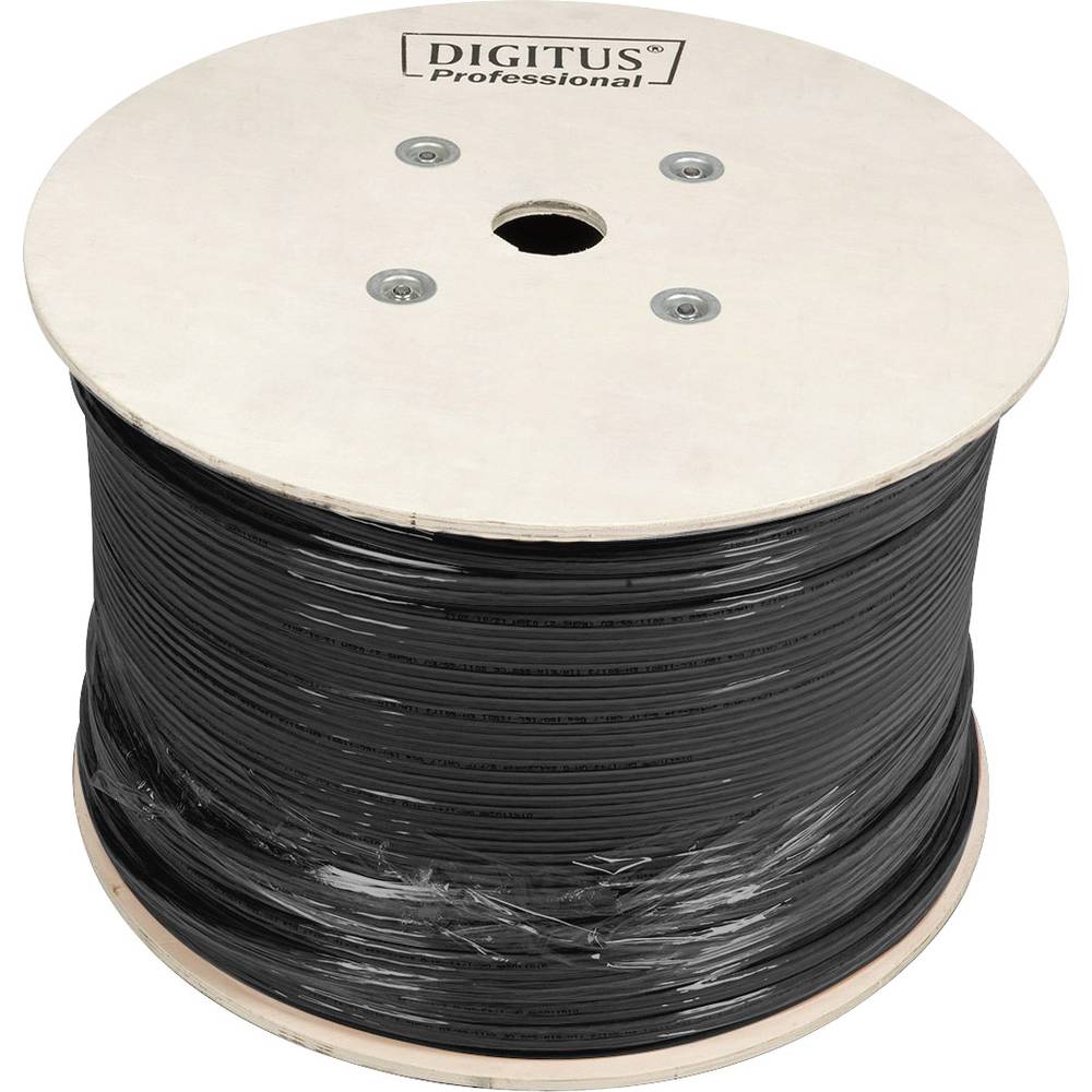 Digitus DK-1741-VH-10-OD ethernetový síťový kabel CAT 7 S/FTP 0.25 mm² černá (RAL 9005) 1000 m