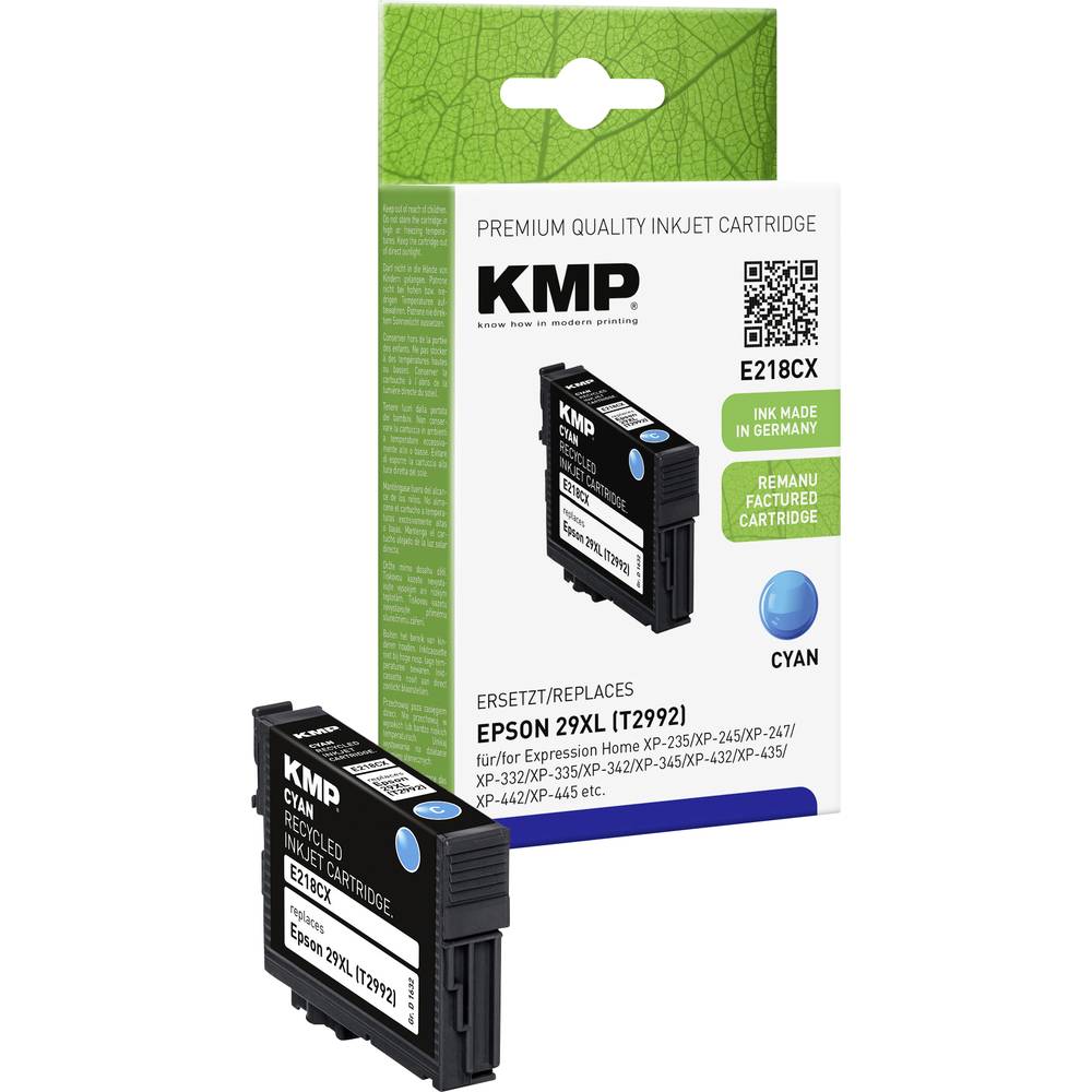 KMP Ink náhradní Epson 29XL, T2992 kompatibilní azurová E218CX 1632,4003