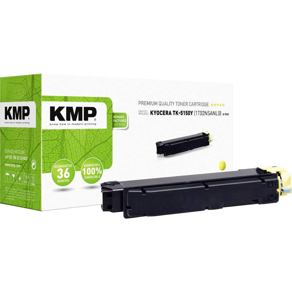 KMP náplň do tiskárny náhradní Kyocera TK-5150Y kompatibilní žlutá 10000 Seiten K-T74Y