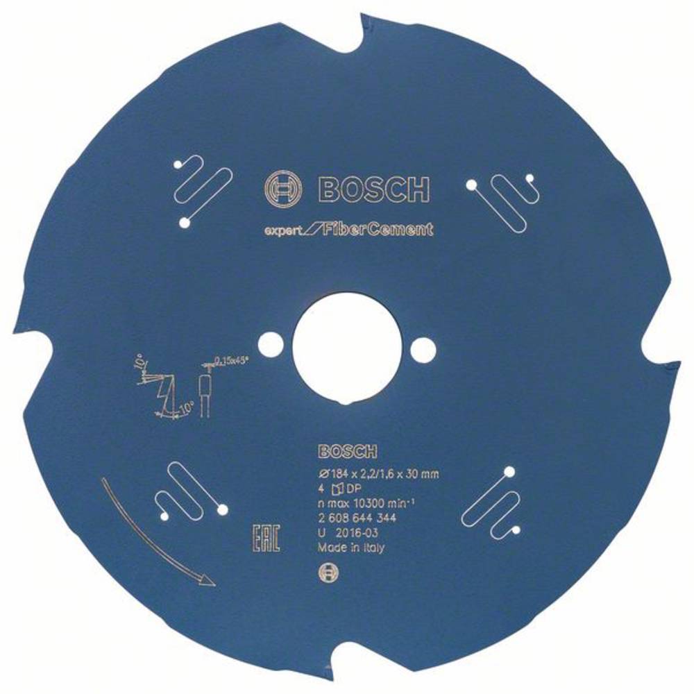 Bosch Accessories Expert for Fiber Cement 2608644344 pilový kotouč 184 x 30 x 1.6 mm Počet zubů (na palec): 4 1 ks