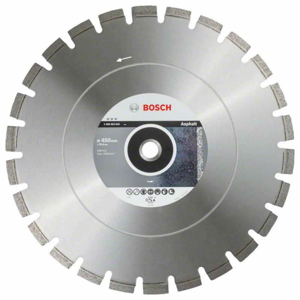 Bosch Accessories 2608603643 Best for Asphalt diamantový řezný kotouč Průměr 450 mm Ø otvoru 25.40 mm 1 ks