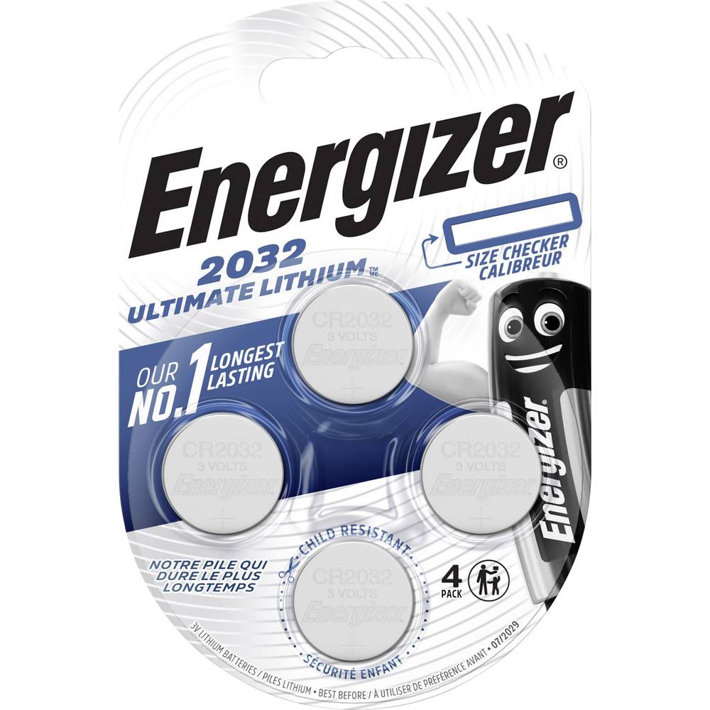 Energizer knoflíkový článek CR 2032 3 V 4 ks 235 mAh lithiová Ultimate 2032