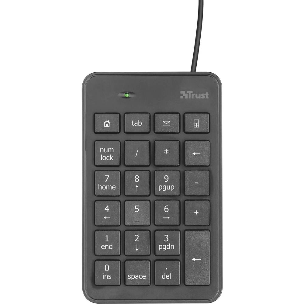 Trust Xalas USB číselná klávesnice černá
