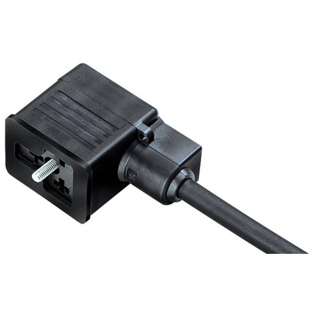 Zásuvka pro magnetický ventil, provedení B, s kabelem, LED černá Binder 30 5539 500 520 binder Množství: 1 ks