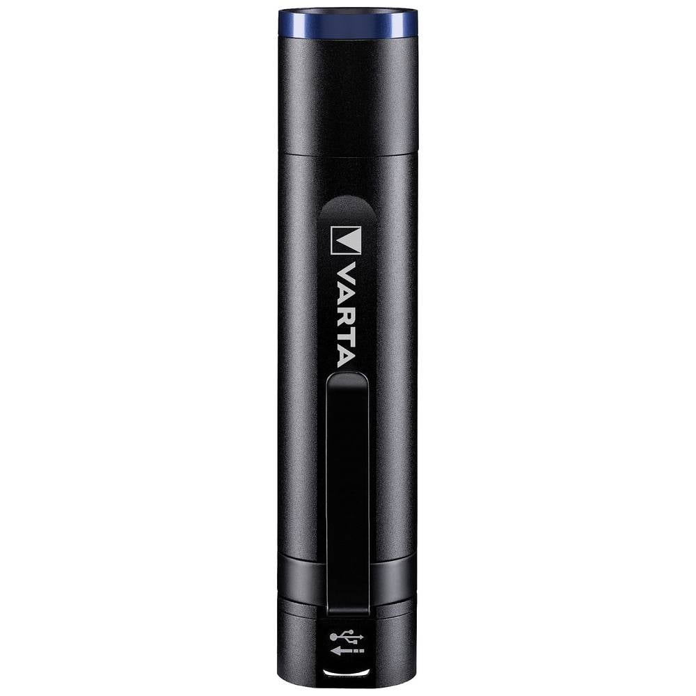 Varta Night Cutter F20R LED kapesní svítilna s klipem na opasek, s USB rozhraním, nastavitelná napájeno akumulátorem 400