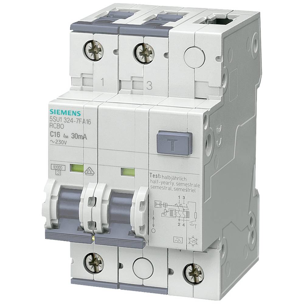 Siemens 5SU13247FA10 proudový chránič/elektrický jistič 10 A 0.03 A 230 V