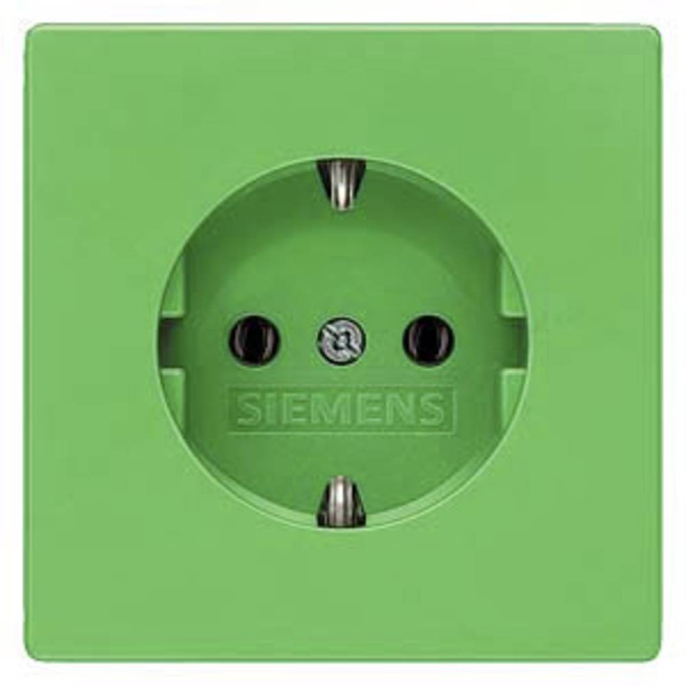 Siemens spínací program zásuvka s ochranným kontaktem Delta zelená 5UB1851