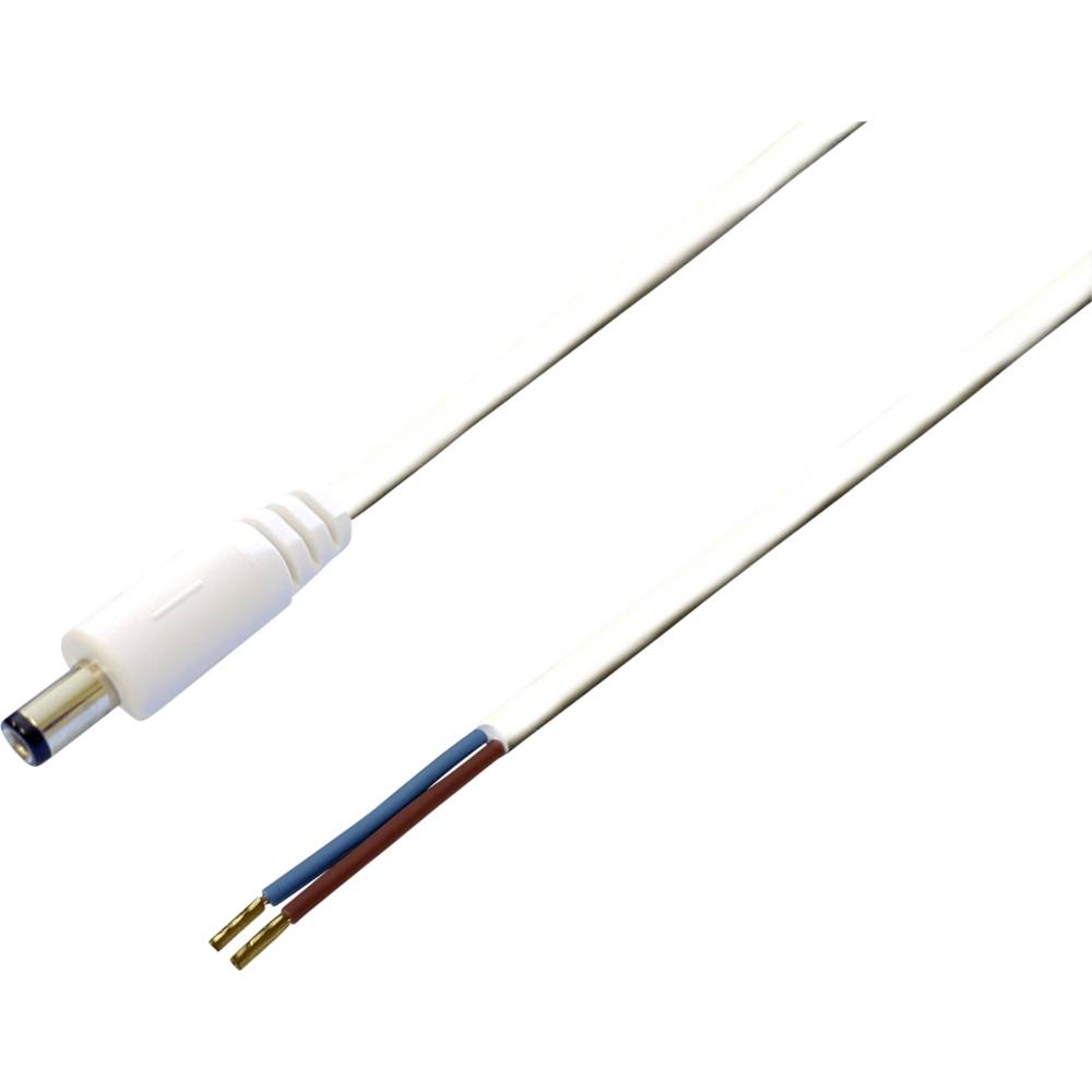 TRU COMPONENTS TC-2511309 nízkonapěťový připojovací kabel nízkonapěťová zástrčka - kabel s otevřenými konci 5.50 mm 2.10