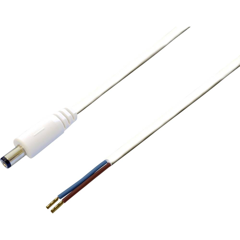 TRU COMPONENTS TC-2511310 nízkonapěťový připojovací kabel nízkonapěťová zástrčka - kabel s otevřenými konci 5.50 mm 2.10