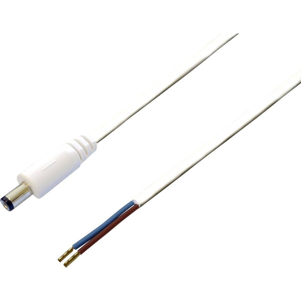 TRU COMPONENTS TC-2511311 nízkonapěťový připojovací kabel nízkonapěťová zástrčka - kabel s otevřenými konci 5.50 mm 2.10