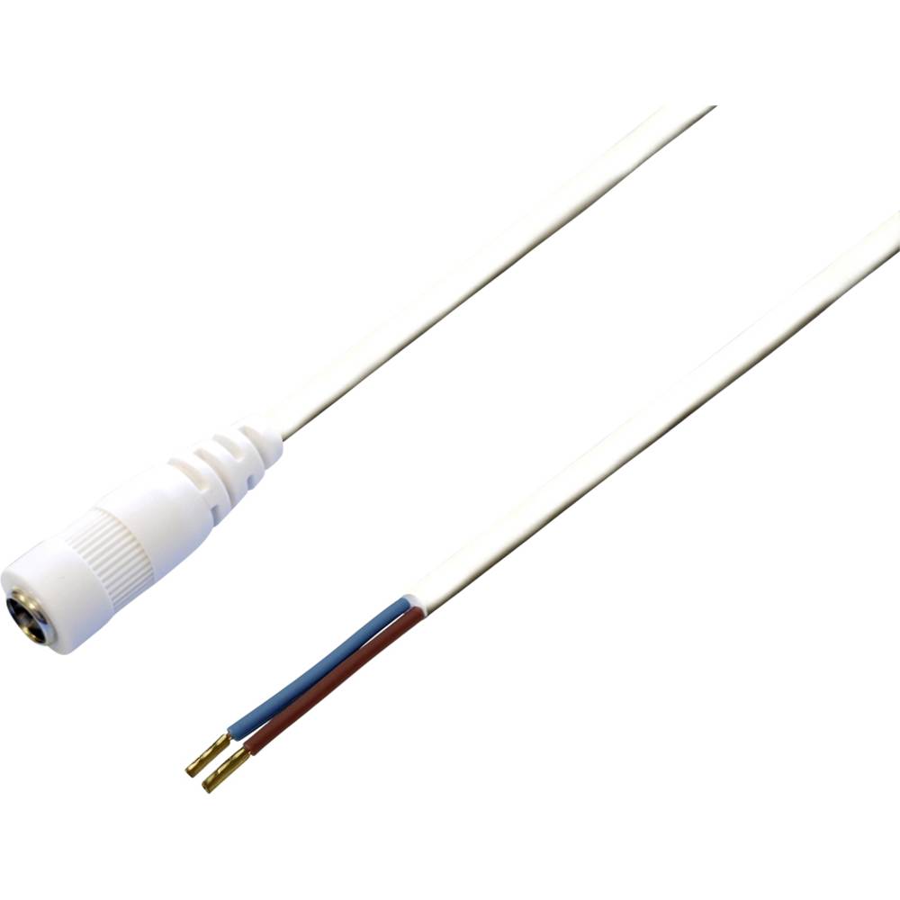 TRU COMPONENTS TC-2511322 nízkonapěťový připojovací kabel nízkonapěťová zásuvka - kabel s otevřenými konci 5.50 mm 2.10