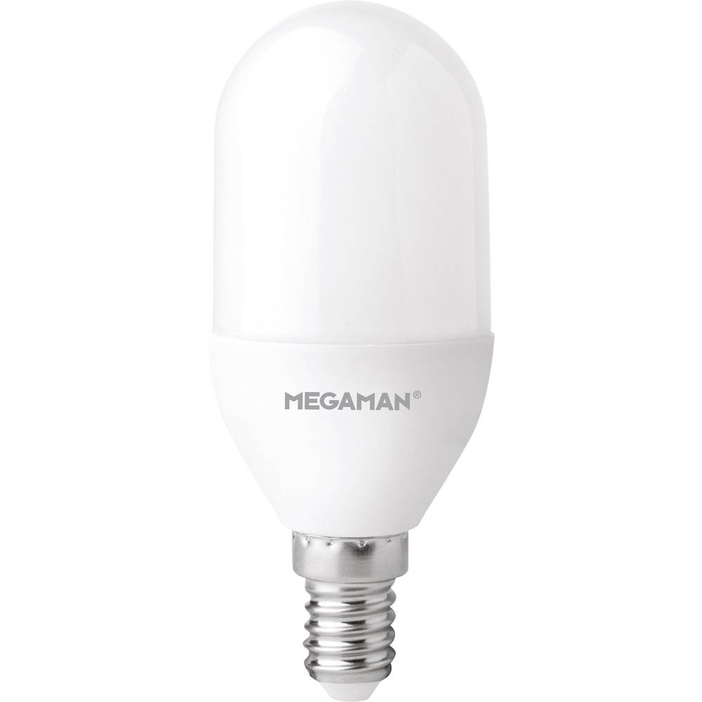 Megaman MM21136 LED Energetická třída (EEK2021) E (A - G) E14 tyčový tvar 8.5 W = 60 W teplá bílá (Ø x d) 40 mm x 106 mm