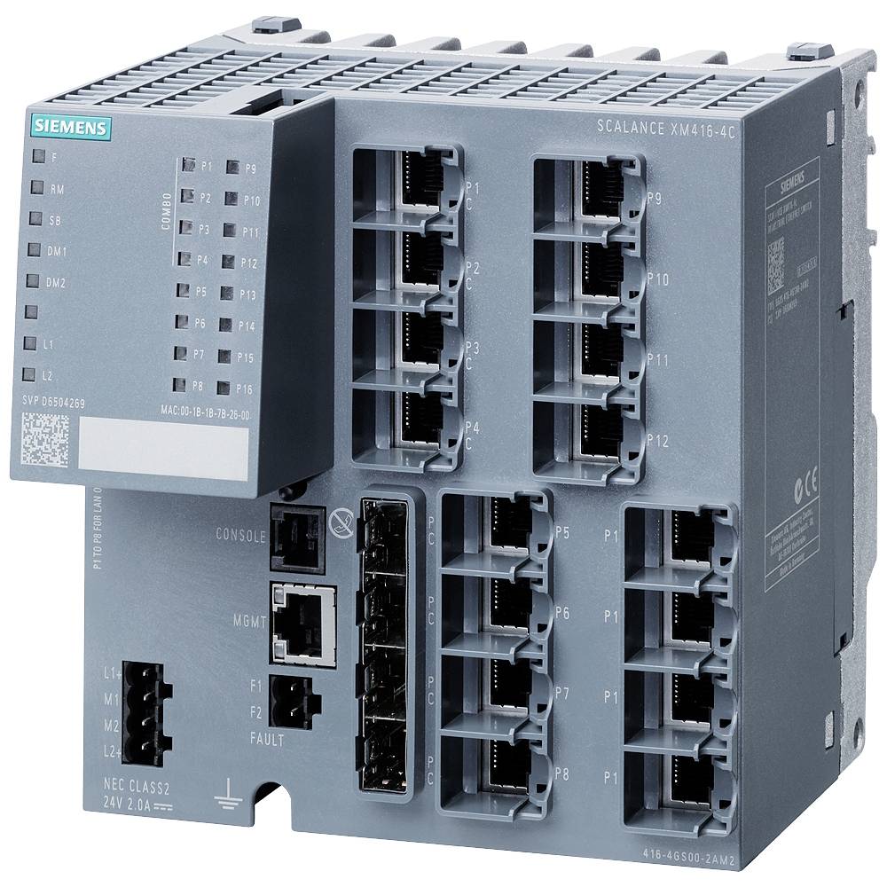 Siemens 6GK5416-4GR00-2AM2 průmyslový ethernetový switch, 10 / 100 / 1000 MBit/s