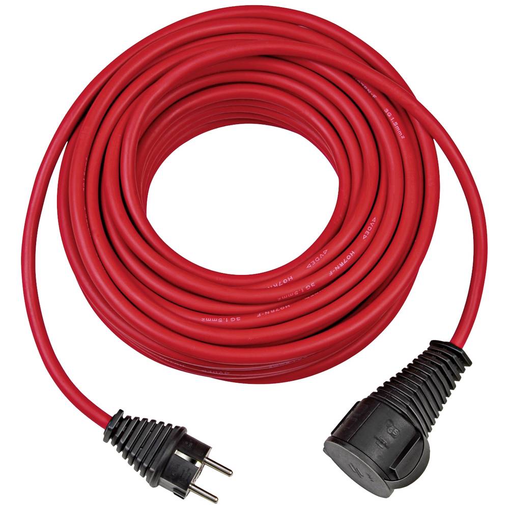 Brennenstuhl 1167950 napájecí prodlužovací kabel 16 A červená 10.00 m H07RN-F 3G 1,5 mm² vhodné pro venkovní oblast