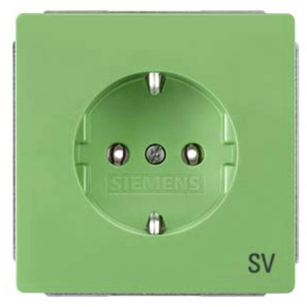 Siemens spínací program zásuvka s ochranným kontaktem Delta zelená 5UB1815