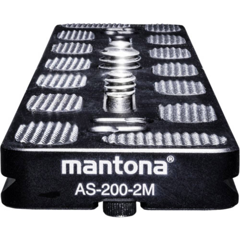 Mantona AS-200-2M Schnellwechselplatte deska pro rychlou výměnu vnější závit=1/4, 3/8