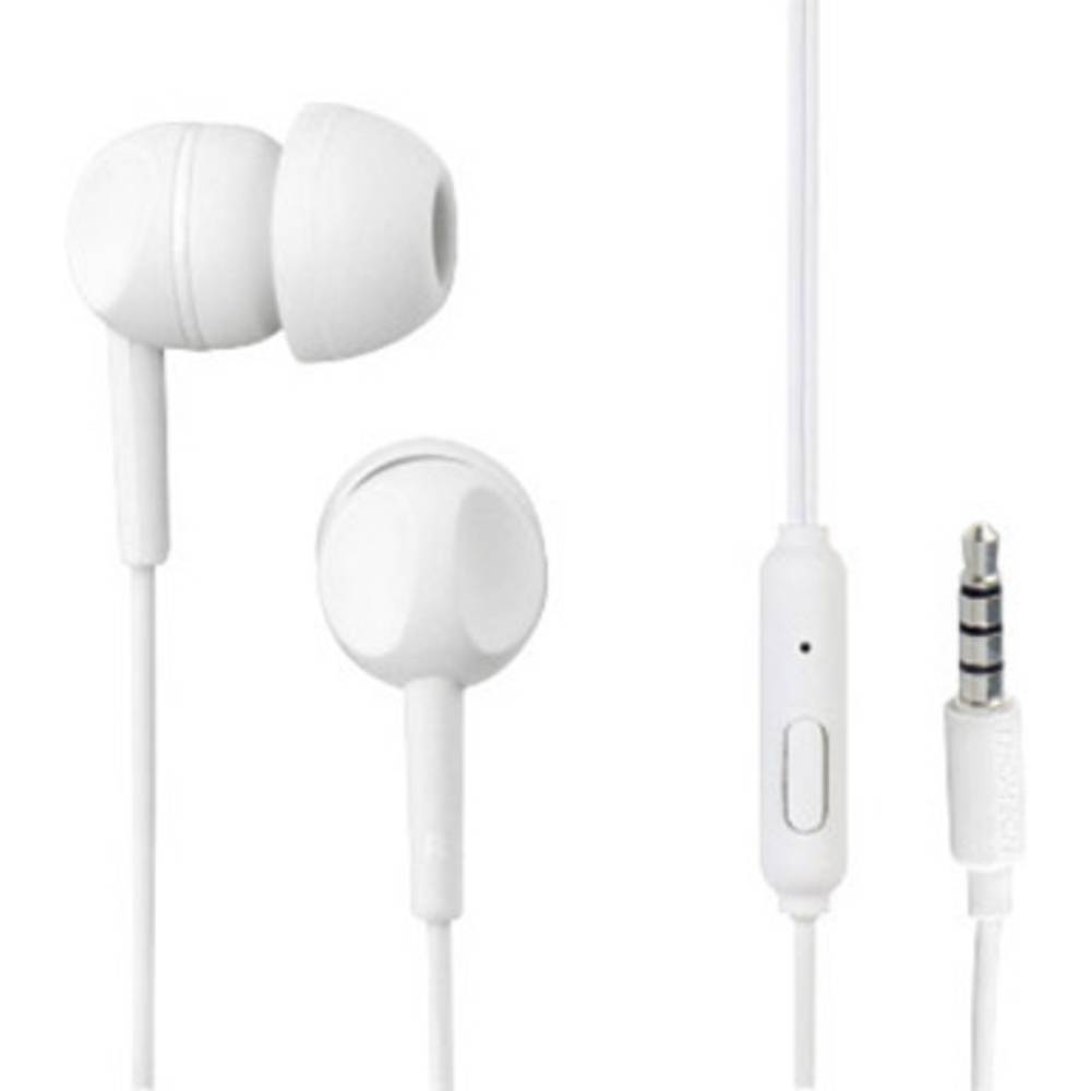 Thomson EAR3005W INEAR OHRHOERER špuntová sluchátka kabelová bílá Potlačení hluku headset