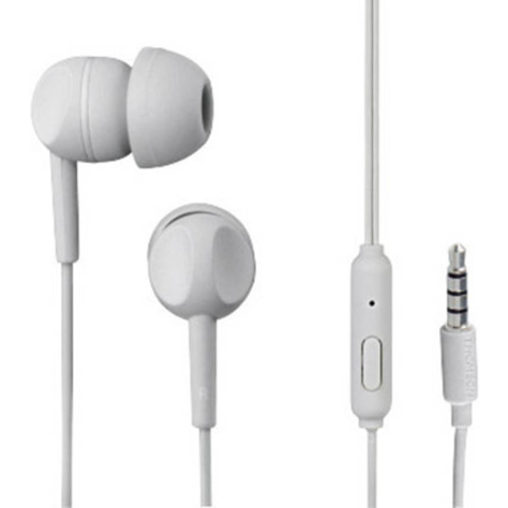 Thomson EAR3005GY špuntová sluchátka kabelová bílá headset