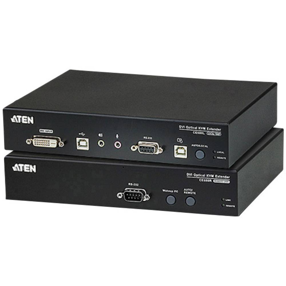 ATEN CE690-AT-G DVI, USB extender (prodloužení) přes optický kabel 20 km