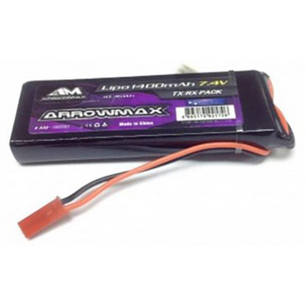 ArrowMax akumulátor přijímače (LiPo) (modelářství) 7.4 V 1400 mAh Stick BEC