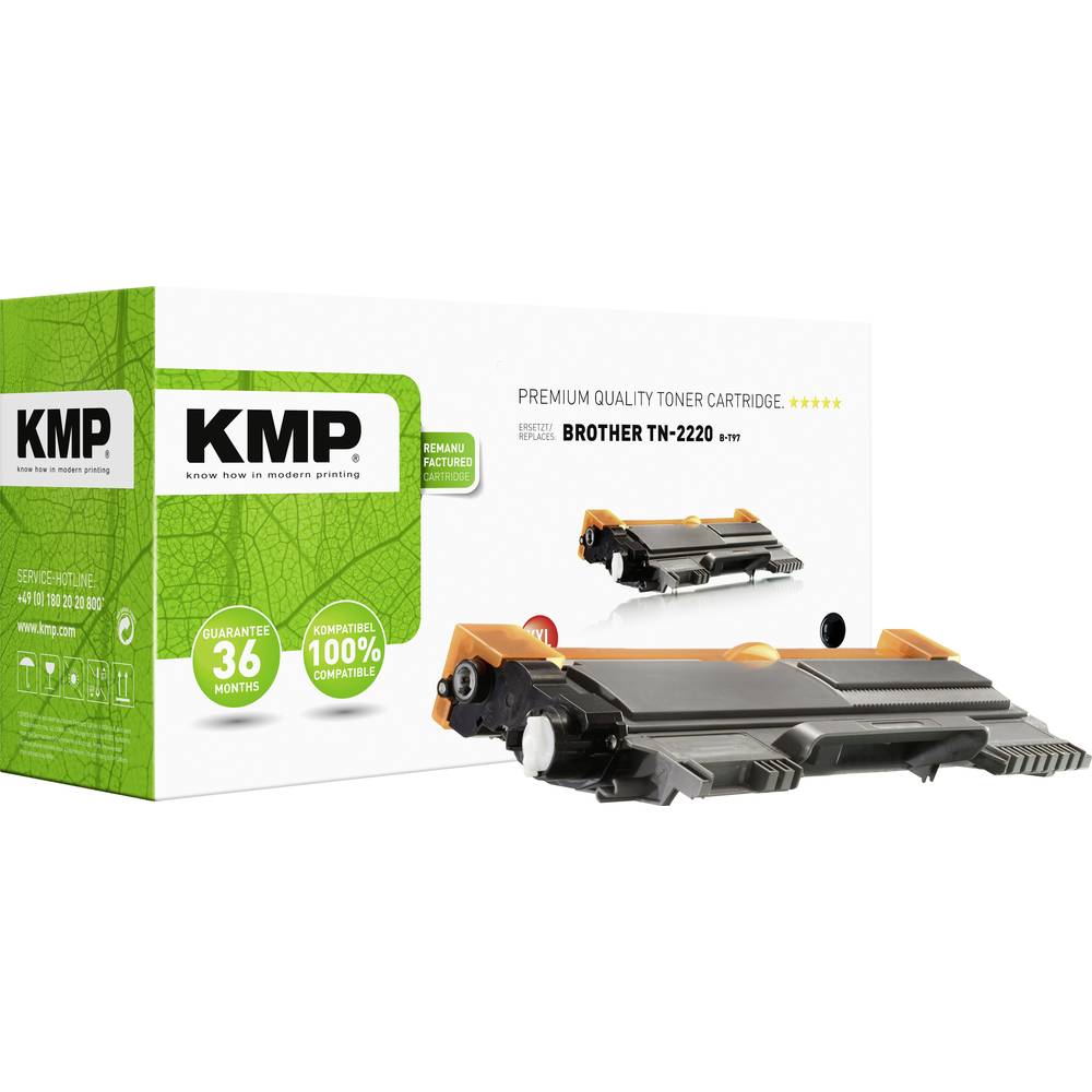 KMP toner náhradní Brother TN-2220, TN2220 kompatibilní černá 5200 Seiten B-T97