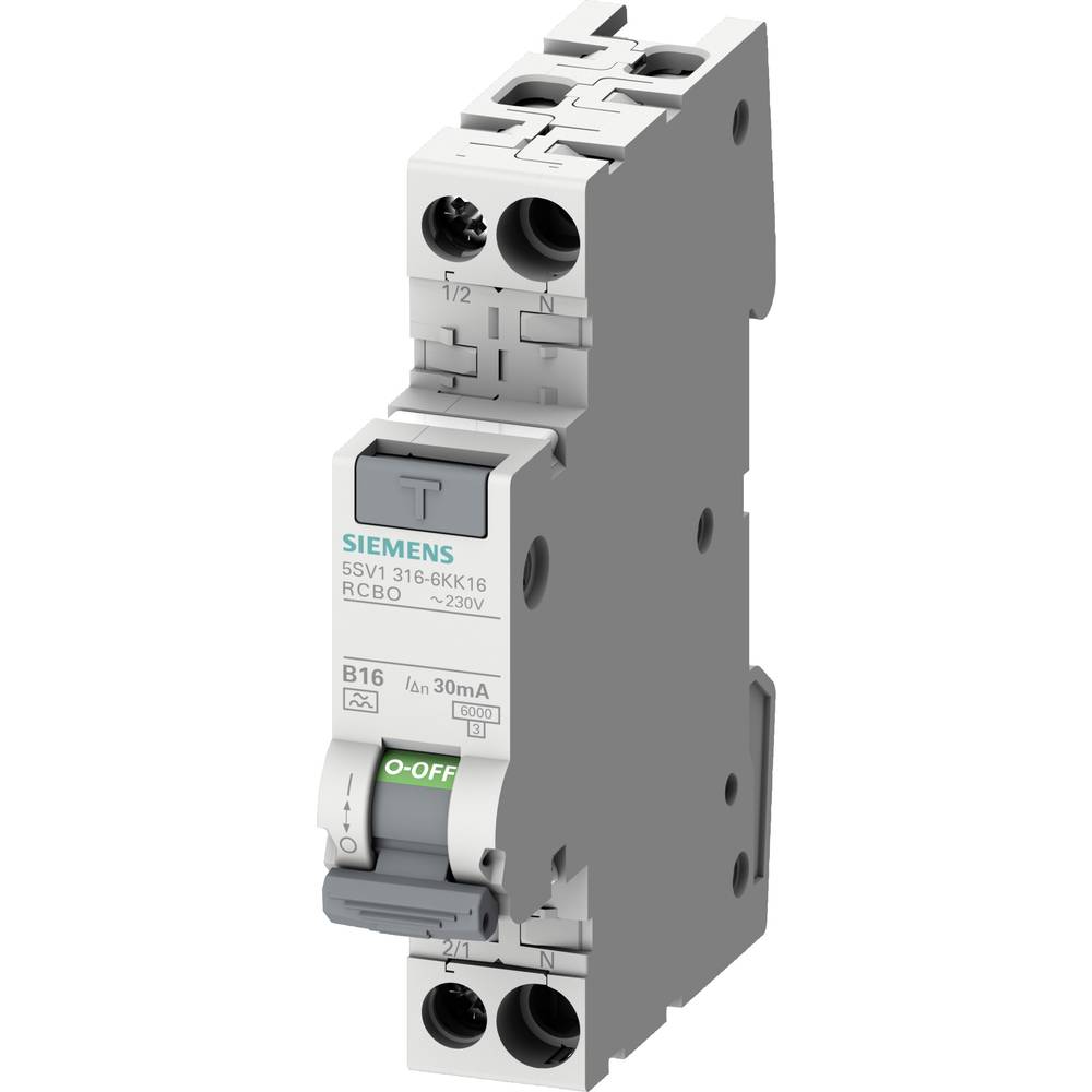 Siemens 5SV13167KK02 proudový chránič/elektrický jistič 2pólový 2 A 0.03 A 230 V