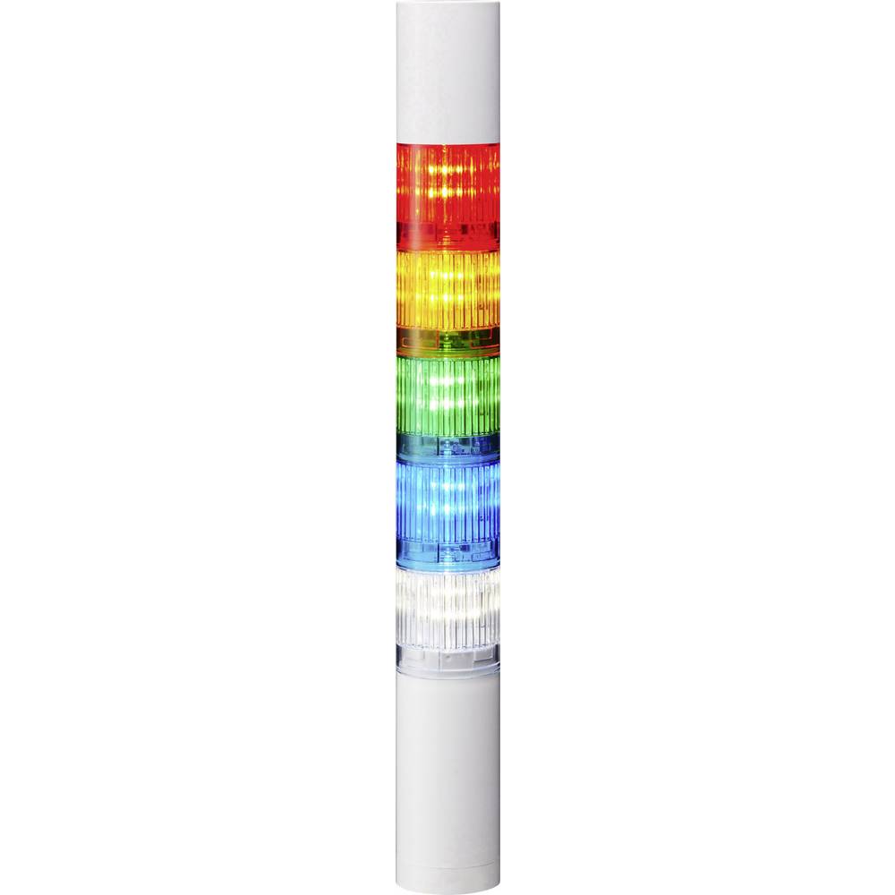 Patlite signální sloupek LR4-502WJBW-RYGBC LED 5 barev, červená, žlutá, zelená, modrá, bílá 1 ks