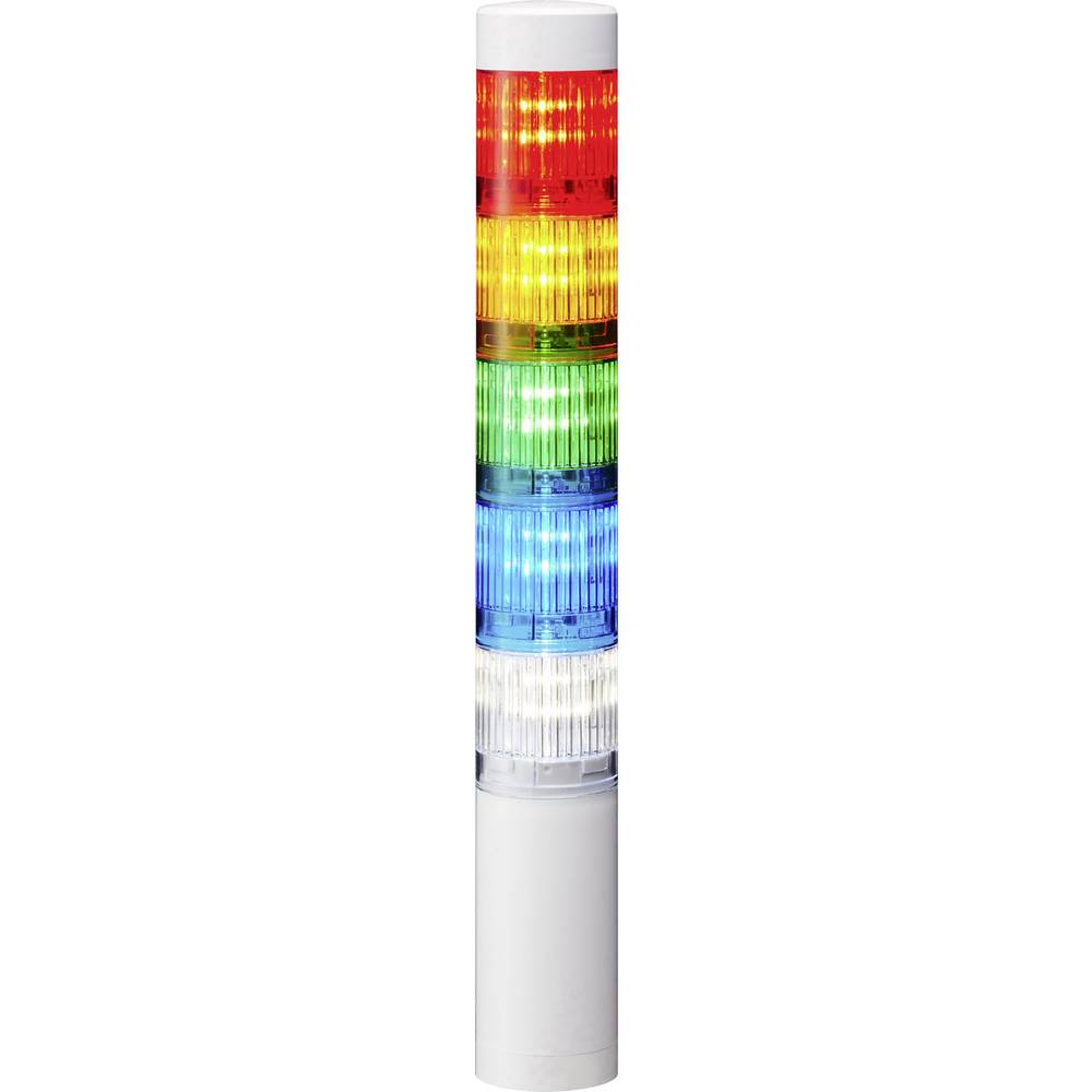 Patlite signální sloupek LR4-502WJNW-RYGBC LED 5 barev, červená, žlutá, zelená, modrá, bílá 1 ks