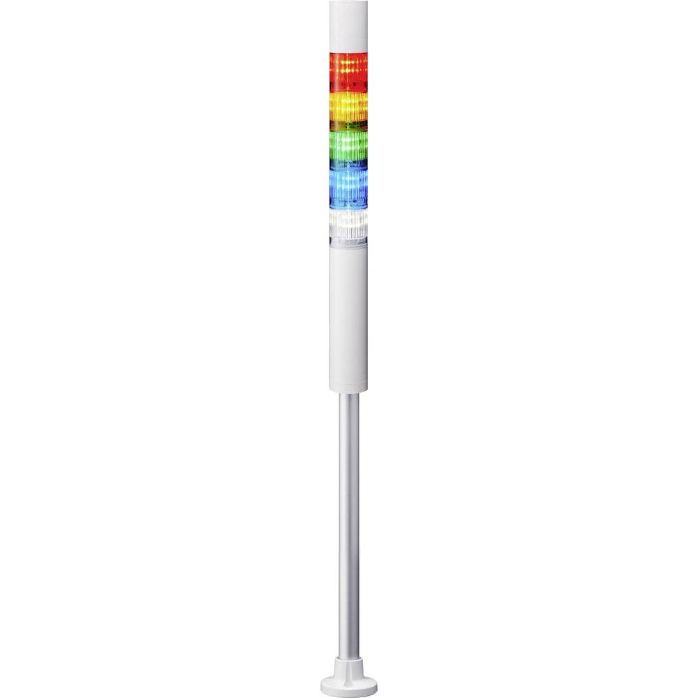 Patlite signální sloupek LR4-5M2PJBW-RYGBC LED 5 barev, červená, žlutá, zelená, modrá, bílá 1 ks