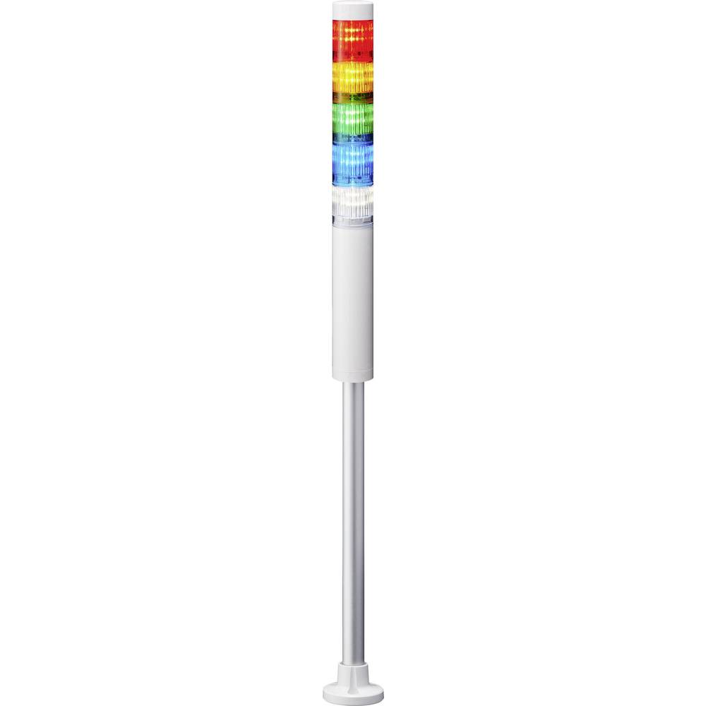 Patlite signální sloupek LR4-5M2PJNW-RYGBC LED 5 barev, červená, žlutá, zelená, modrá, bílá 1 ks