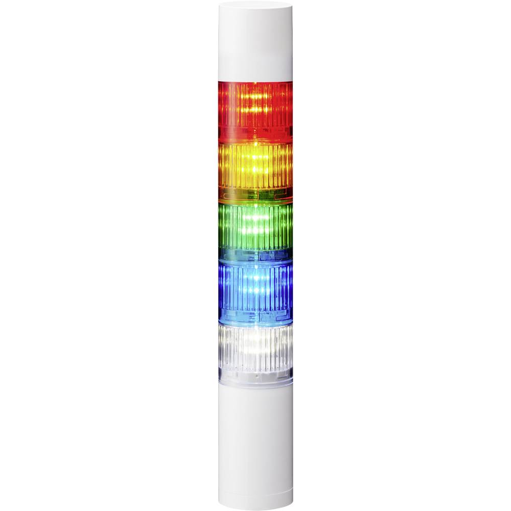 Patlite signální sloupek LR5-501WJBW-RYGBC LED 5 barev, červená, žlutá, zelená, modrá, bílá 1 ks