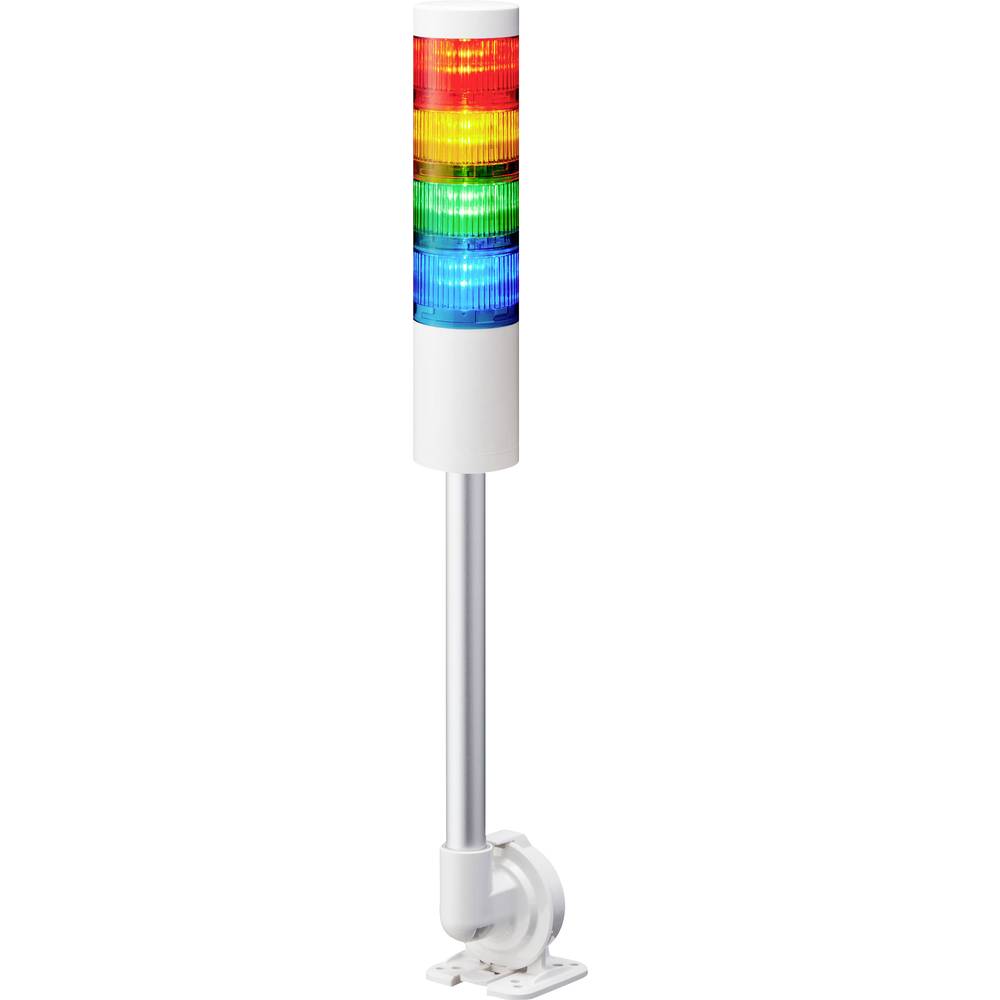 Patlite signální sloupek LR6-402QJNW-RYGB LED 4 barvy, červená, žlutá, zelená, modrá 1 ks
