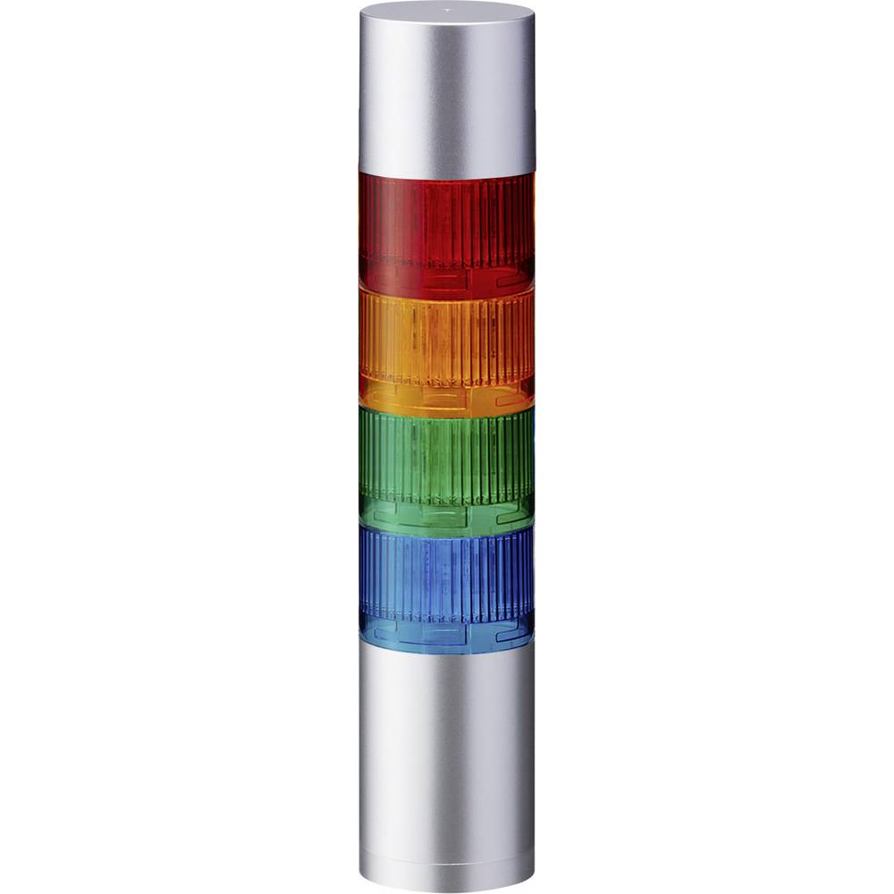 Patlite signální sloupek LR6-402WJBU-RYGB LED 4 barvy, červená, žlutá, zelená, modrá 1 ks