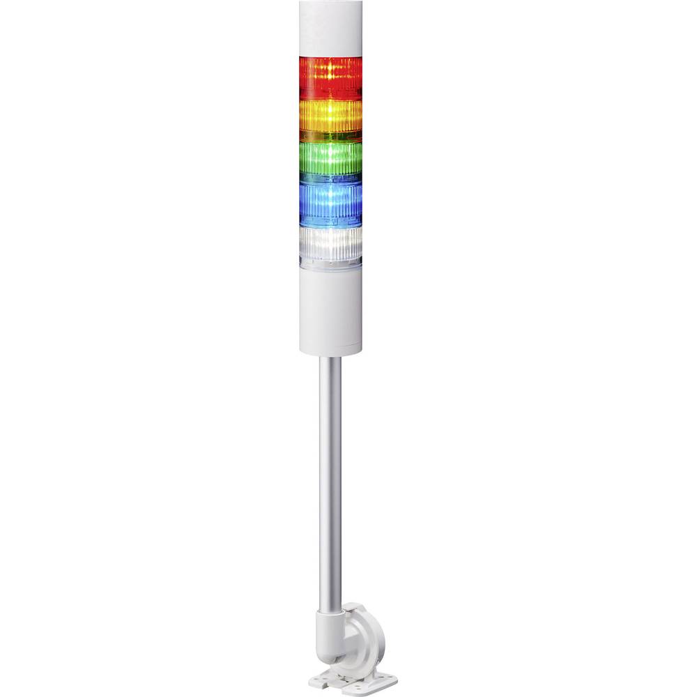 Patlite signální sloupek LR6-502QJBW-RYGBC LED 5 barev, červená, žlutá, zelená, modrá, bílá 1 ks