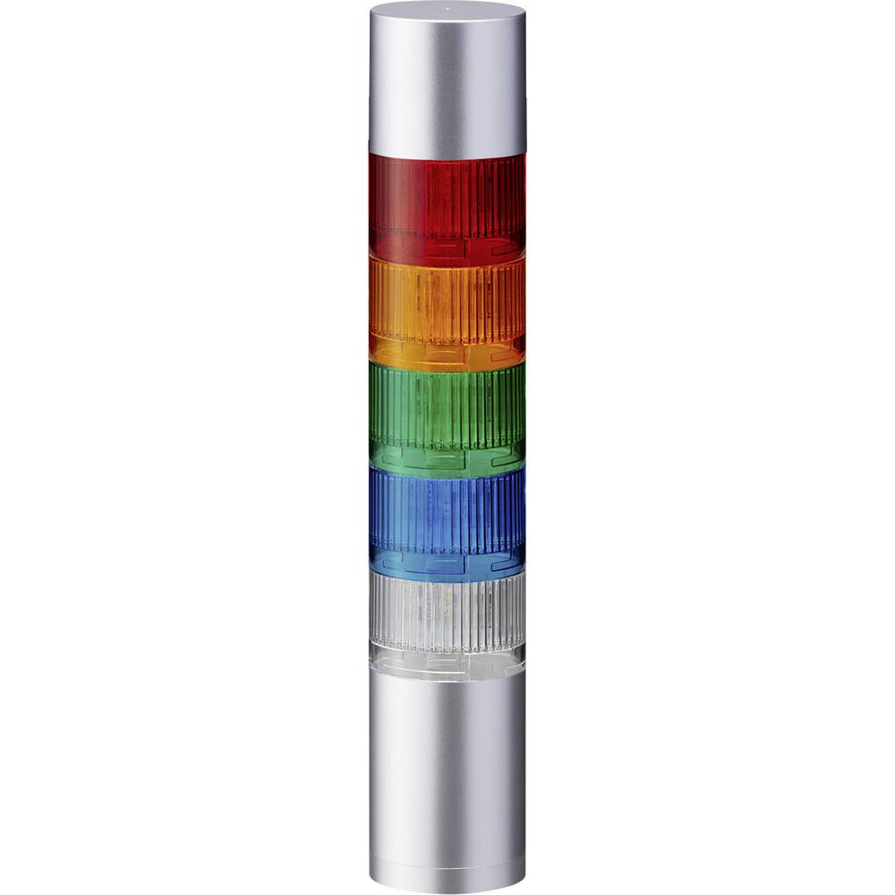 Patlite signální sloupek LR6-502WJBU-RYGBC LED 5 barev, červená, žlutá, zelená, modrá, bílá 1 ks