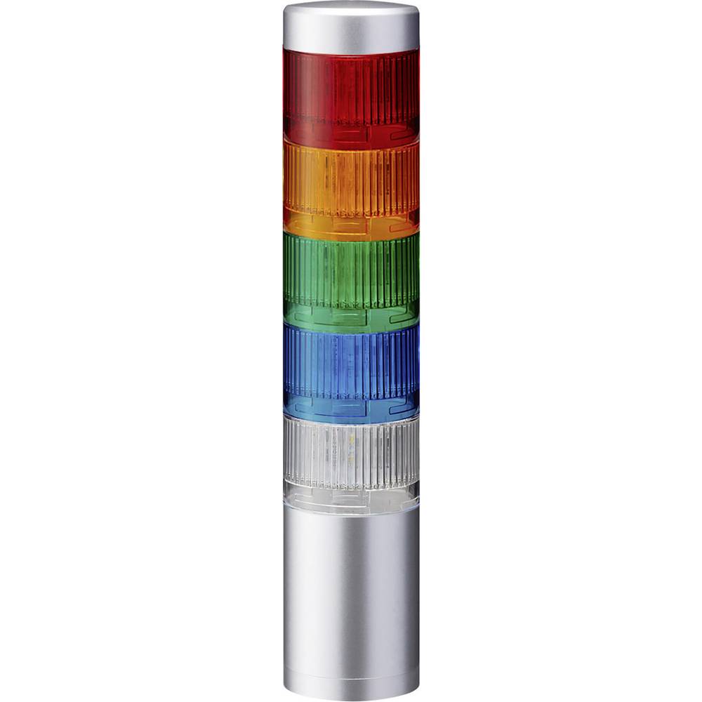 Patlite signální sloupek LR6-502WJNU-RYGBC LED 5 barev, červená, žlutá, zelená, modrá, bílá 1 ks