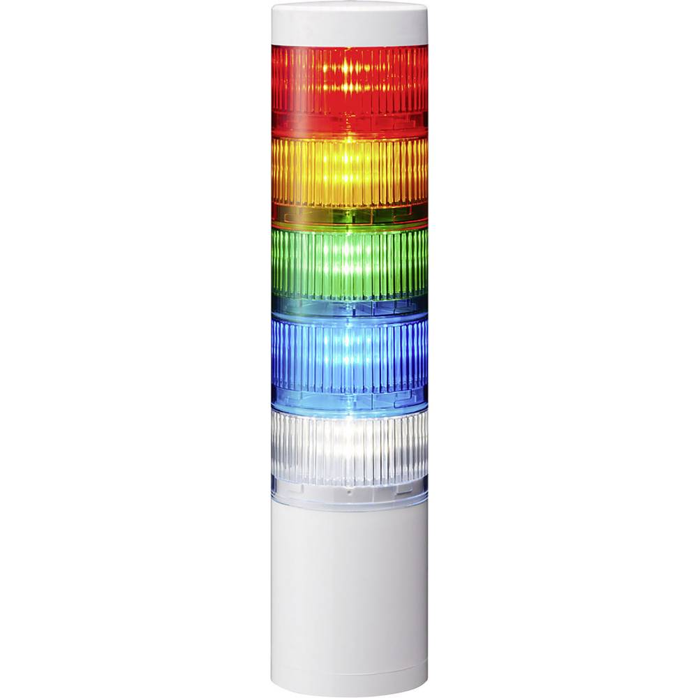 Patlite signální sloupek LR7-502WJNW-RYGBC LED 5 barev, červená, žlutá, zelená, modrá, bílá 1 ks