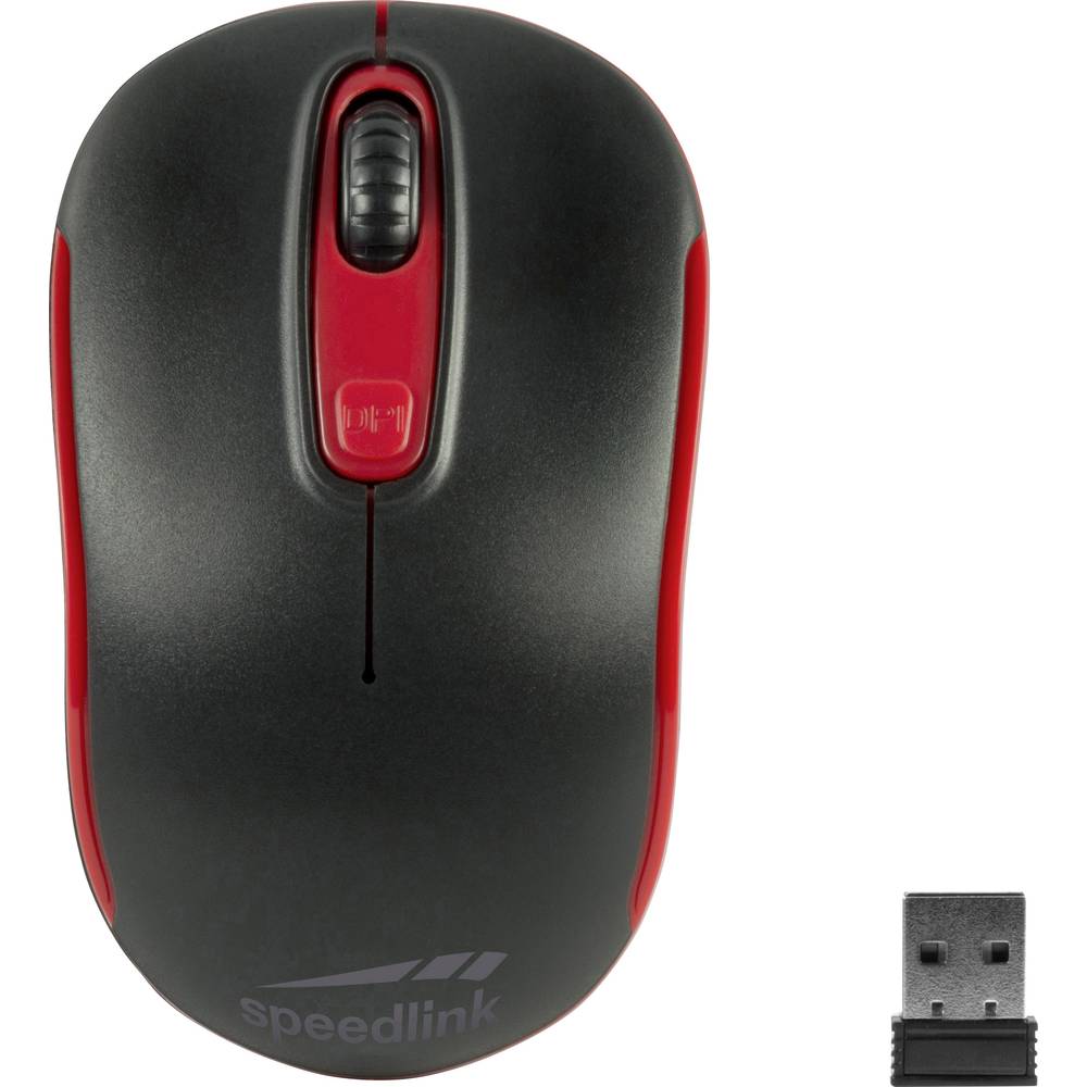 SpeedLink CEPTICA drátová myš bezdrátový optická černá, červená 3 tlačítko 1600 dpi
