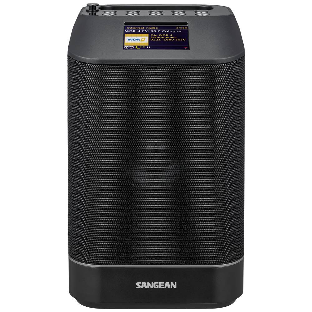 Sangean WFS-58 internetové přenosné rádio DAB+, FM, internetové AUX, Bluetooth, Wi-Fi, internetové rádio Multiroom černá