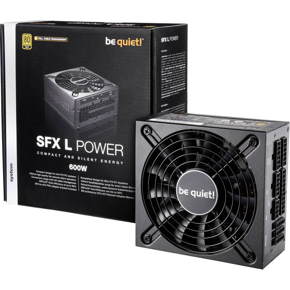 BeQuiet SFX-L Power PC síťový zdroj 600 W SFX 80 PLUS® Gold